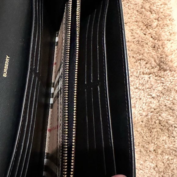 Burberry Check and Leather Wallet with Removable Strap - Picture 7 of 8